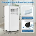 thumbnail image 3 of Gymax 8000 BTU Portable Air Conditioner 3 in 1 AC Unit Fan & Dehumidifier for Rooms up to 250 Sq FT, 3 of 10