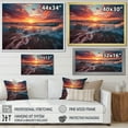 thumbnail image 4 of Designart "Ocean of Dreams at Sunset II" Landscapes Floater Framed Wall Art Print, 4 of 7