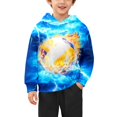 thumbnail image 4 of WhouRiu Boys Casual Hooded Sweatshirts Kids Fall Winter Fashion Graphic Pullover Hoodies, 4 of 5