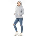 thumbnail image 4 of Womens Zipper Hoodie Sweat Jacket, 4 of 7