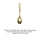 thumbnail image 5 of Toystoory Juego de cucharas de almacenamiento conveniente de 24 piezas Fácil de almacenar y acceder a utensilios de cocina Cubiertos Cubiertos Mostrada cuchara de oro 9.8CM, 5 of 6