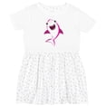 thumbnail image 3 of Inktastic Cute Shark, Little Shark, Pink Shark, Sea Animal Girls Toddler Dress, 3 of 5