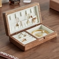 thumbnail image 2 of Flannelette Jewelry Box Organiser - Portable Storage Box for  Necklace Earrings Rings, 2 of 4