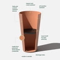 thumbnail image 2 of Veradek Column Series 26" Tall Plastic-Stone Planter - (Terracotta), 2 of 9