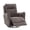 Chenille Velvet in Dark Gray, variant on MINCETA Power Recliner Chairs,Modern Upholstered 270 Swivel Nursery Rocker Glider Recliner for Living Room,PU Leather in Black