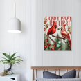 thumbnail image 3 of Merry Christmas Wall Art Print, Lovely Rings,, Gifts Art Painting, Colorful Lettering -Happy New Year Canvas Poster for Living Room Bedroom Decor, 3 of 4