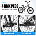 thumbnail image 5 of Korimefa Freestyle BMX Bikes, 20 inch Kids Bicycles for 7-13 Years Old Boys Child Tween Teen, with Dual Aluminum Alloy U-Brake, Hand Brake Levers & Front Rear Pedals, Black, 5 of 15