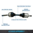 thumbnail image 3 of Bode-man Pair Front CV Axle Drive Shaft Assembly for 1998-2007 Toyota Land Cruiser/Lexus LX470 (Driver and Passenger Side), 3 of 7