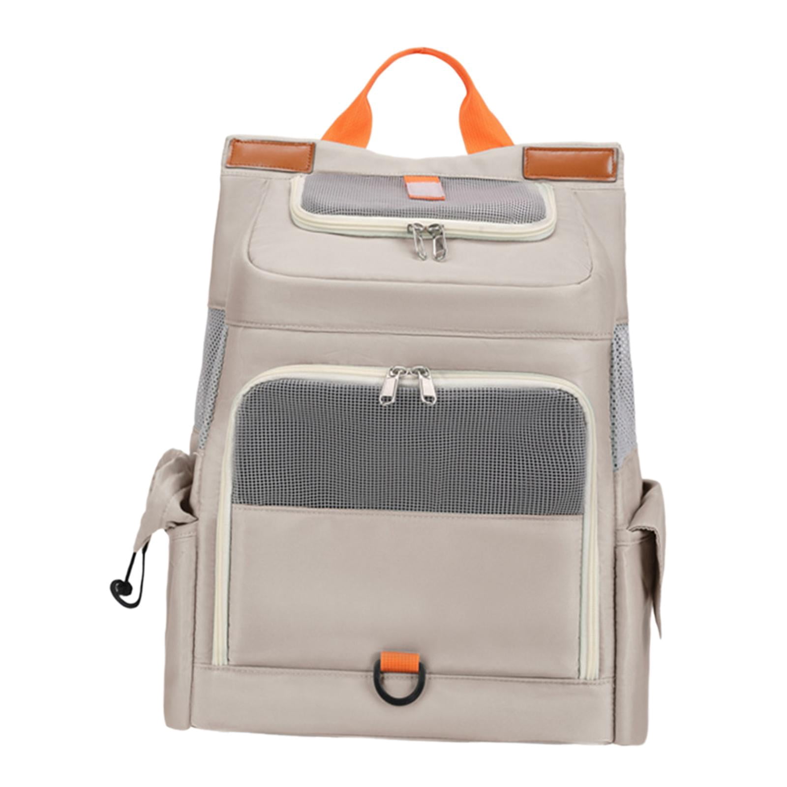 Fzaqwen Cat Carrier Backpack, Portable Pet Travel Carrier, Dog Backpack for Large/Small Khaki