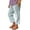 Light Blue, variant on CPNG Girls Daily Casual Baggy Striped Pants Teen Girls Straight Soft Pants Loose Pockets Elastic Waist Pants(Light Green,9-10 Years)
