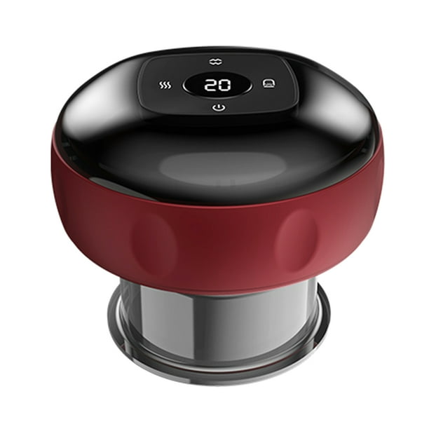 Guardurnaity Masajeador térmico ajustable para oficina y escuela con masaje de apagado automático con luz roja masajeadores Rojo 12 engranajes tipo 2