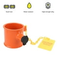 thumbnail image 4 of Trailer Anti Theft 5th Wheel Pin Hitch Lock, Aluminum Alloy Warning Tag Trailer Fifth Wheel Pin Lock 74mm Easy To Use High Visibility with 2 Keys for Boat, 4 of 7
