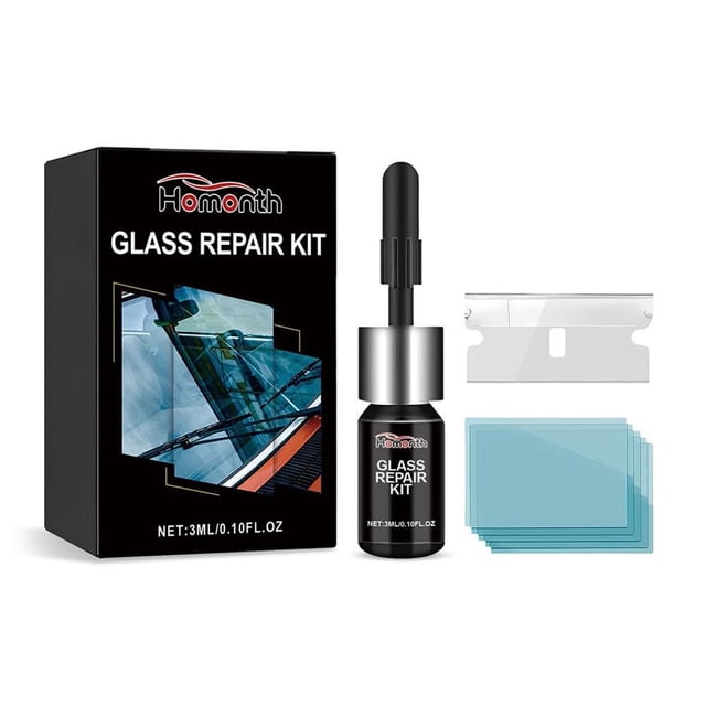 QJUHUNG Cars Window Cracks Gone Glass Repair Kit DIY Car Windshield Kit Glass W8V1
