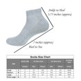 thumbnail image 5 of MANARC Men Cotton Ankle Socks Mesh Breathable Soft Comfortable Durable Double Layer Cushioned Reinforced Seamless Anti Slip With Ribbed Instep For A Firm Grip. 6 Pack Grey., 5 of 5