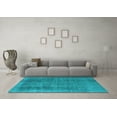 thumbnail image 3 of Ahgly Company Indoor Rectangle Oriental Light Blue Industrial Area Rugs, 8' x 12', 3 of 4