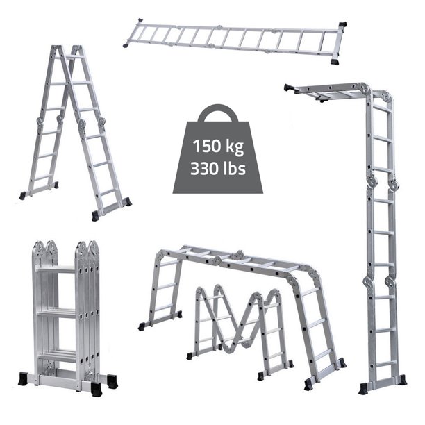 Ktaxon 12.5FT 330LBS Multi Purpose Step Platform Foldable Scaffold ...