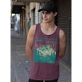 thumbnail image 2 of Wavey Rocky Mountains Tank Top Men's -SelectDesign, 2 of 4