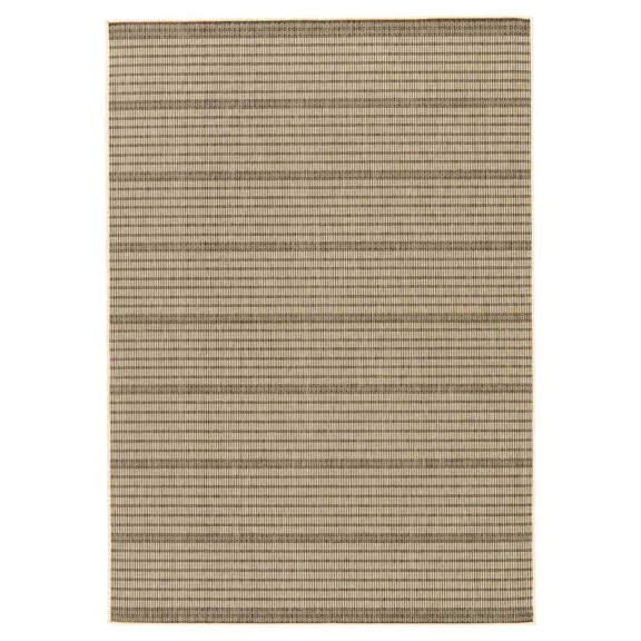 Jaipur Living Middlebrook Indoor Outdoor Stripe Black Beige Area Rug