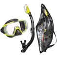 thumbnail image 1 of TUSA Sport Adulto Visio Tri-Ex Máscara y Snorkel Seco Combo Negro/Amarillo (UC-3125PQB-FY), 1 of 5