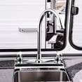 thumbnail image 5 of RV Kitchen Faucet for Camper & Home 8" Main Body 360° Swivel High Arch Dual Handle for Motorhomes RV Travel Trailers Plastic (fit 8-inch 2-hole or 3-hole sink), Chrome, 5 of 12