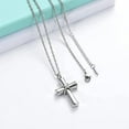 thumbnail image 4 of Cremation Jewelry Cross Urn Necklaces for Ashes for Women Men Classic Urn Pendant Memorial Keepsake Ash Holder, 4 of 6