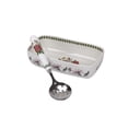 thumbnail image 2 of Portmeirion Botanic Garden Cranberry Dish & Slotted Spoon, 2 of 4