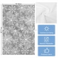 thumbnail image 5 of Grey Christmas Kitchen Towels Set of 3, Water Absorbent Dish Towel, Retro Farmhouse Winter White Snowflakes Decorative Hand Towels - Quick Drying Cloth for Cooking Baking, 18x28 Inch, 5 of 8