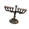 thumbnail image 3 of Candelabro de Menorah de 9 ramas para comedor, mesa central de banquete, adorno de candelabro versátil para el hogar, portavelas de Hanukkah, 3 of 9