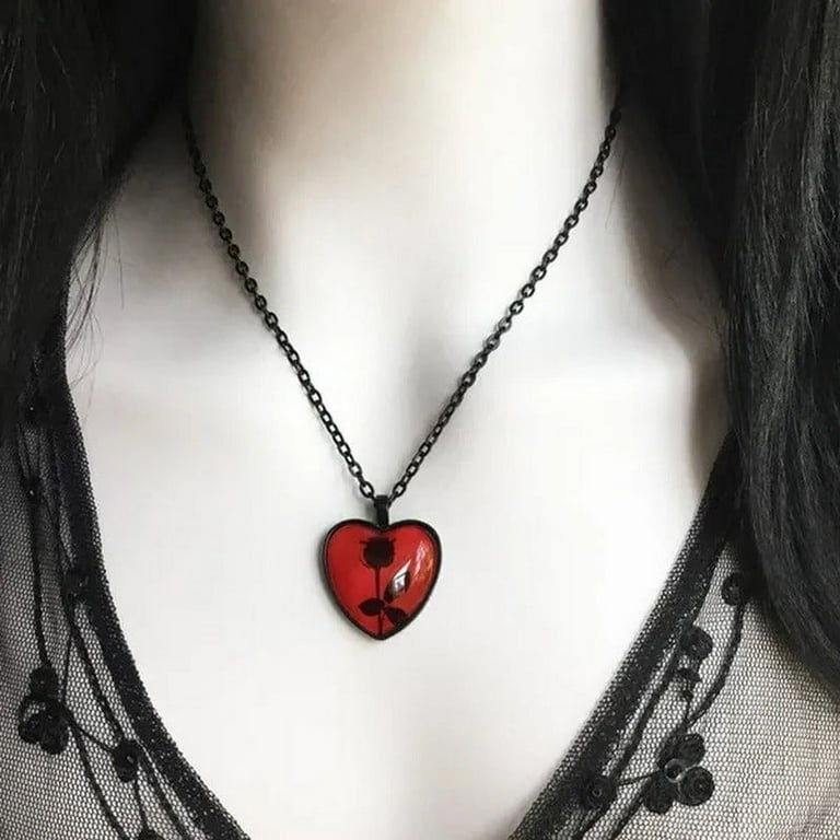 Glass store cameo pendant
