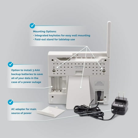 AcuRite Atlas Weather Station with White HD Display for Temperature, Humidity, Wind Speed/Direction with Built-in Barometer (01127M)