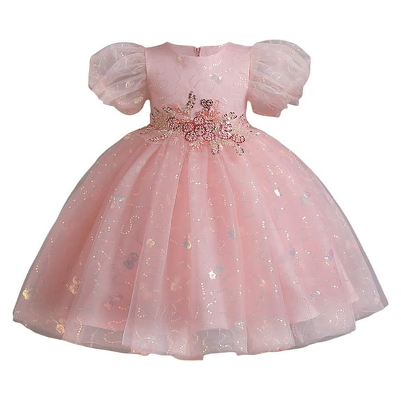 Kid Girls Dresses Formal Dress For Girls Pink Dress Girls Girls Rainbow Dress Easter Dresses For Girls 3-4 Years