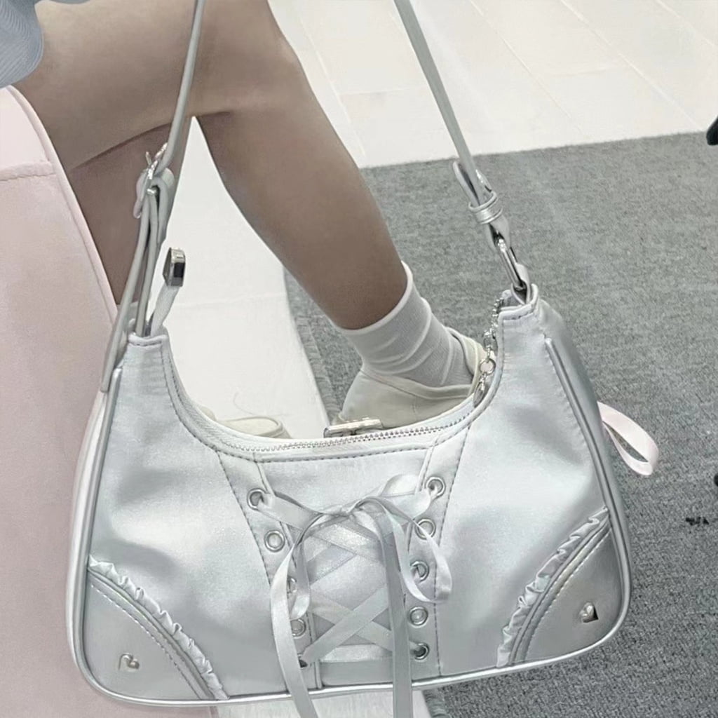 FENOHREFE Harajuku Ita Bag Crossbody Shoulder Bag Handbag Transparent Itabag Messenger Bag Fashion Satchel Handbag Daypacks Gifts