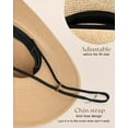 thumbnail image 3 of FURTALK Sombrero de paja para mujer con ala ancha UPF 80, sombrero de verano plegable y plegable, sombreros de playa para mujer, 3 of 5