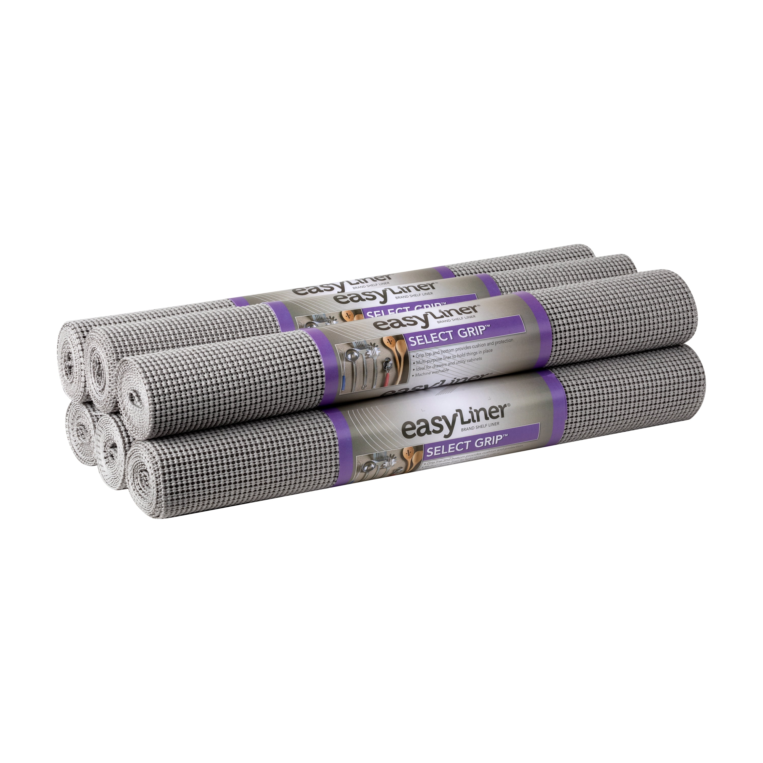 Duck Brand Select NonAdhesive Shelf Liner, 12 In. x 10 Ft., Light Grey