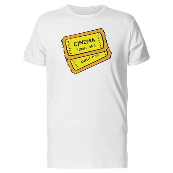 Cinema Admit One Doodle Tee Men's -Image by Shutterstock