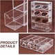 thumbnail image 5 of Organizador de gafas de sol acrílico de 4 niveles, estuche transparente para gafas, soporte para gafas, vitrina para gafas con 4 cajones, 5 of 6