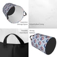 thumbnail image 2 of Balery Donut with the USA Fag Cesta de ropa redonda con asas, impermeable, independiente, para ropa, juguetes, dormitorio y familia-Small, 2 of 6