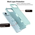 thumbnail image 3 of For iPhone 17 Air 5G 2025 Case ,Sturdy Phone Case for Apple 17 Air 6.5 inch ,Tiflook Shockproof Protection Heavy Duty Armor Hard Plastic & Rubber Rugged Bumper 2-in-1 Case Cover ( Green ), 3 of 5