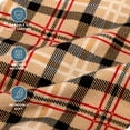 thumbnail image 3 of Juego de Sábanas de Lujo Bare Home 100 % Algodón Doble Bolsillo Profundo 3 Piezas Cuadros Rojos, 3 of 7