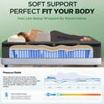thumbnail image 6 of Oasskyo 14 Inch Cooling Gel Memory Foam Mattress Twin Size, Medium Firm Support, Breathable Cover, Pressure Relieving, CertiPUR-US Certified, Bed in a Box for Home Bedroom, 6 of 9