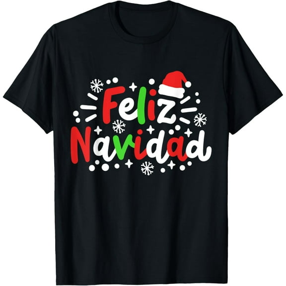 Feliz Navidad Matching Family Spanish Christmas Men Women T-Shirt