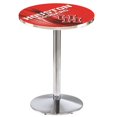 thumbnail image 1 of Holland Bar Stool L214C3636Houston-D2 Table de Pub Cougars de 36 Po. Top&44; Chrome, 1 of 1