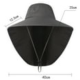 thumbnail image 7 of Travelwant Wide Brim Sun Hat with Neck Flap, UPF 50+ Hiking Safari Fishing Caps for Men and Women, 7 of 7