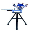 thumbnail image 2 of INTBUYING Micro-Registration 4 Color 1 Station Screen Printing Machine with with Floor Stand, 2 of 5