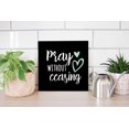 thumbnail image 4 of Pray Without Ceasing Mint Heart Slate 12 x 12 Wood Wall Sign Plaque, 4 of 4
