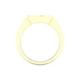 thumbnail image 3 of Imperial 1/20Ct TDW Diamond 10k Yellow Gold Slanting Diamond Row Step Shank Mens Ring (H-I, I2), 3 of 4