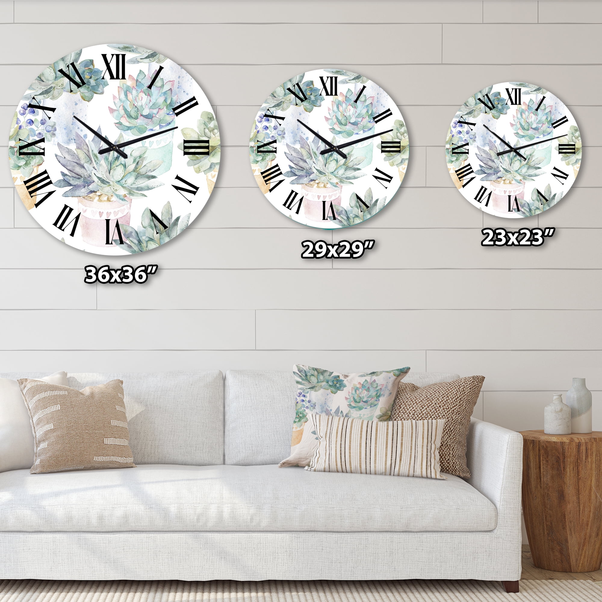 Designart 1 in Traditional Wall Clock