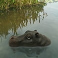 2024 Newest For Pool Floating Realistic Statue Pond Floating Hippo ...