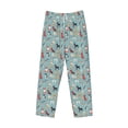 thumbnail image 6 of Uemuo Animal Dog Pattern Men's Wide Leg Palazzo Lounge Pants with Pockets Light Weight Loose Comfy Casual Pajama Pants-Medium, 6 of 9