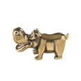 thumbnail image 2 of yuksok Brass Hippo Statue Crafts Animal Figurine for Tabletop Living Room Bookshelf, 2 of 9